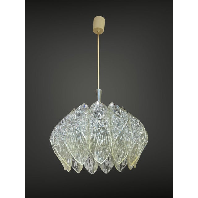 Brutalist Acrylic Pendant in the style of Kalmar, Austria, 1960s For Sale - Image 11 of 11