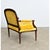 Gold French 19th Century Oak & Velvet Louis XVI Style Marquise For Sale - Image 8 of 11