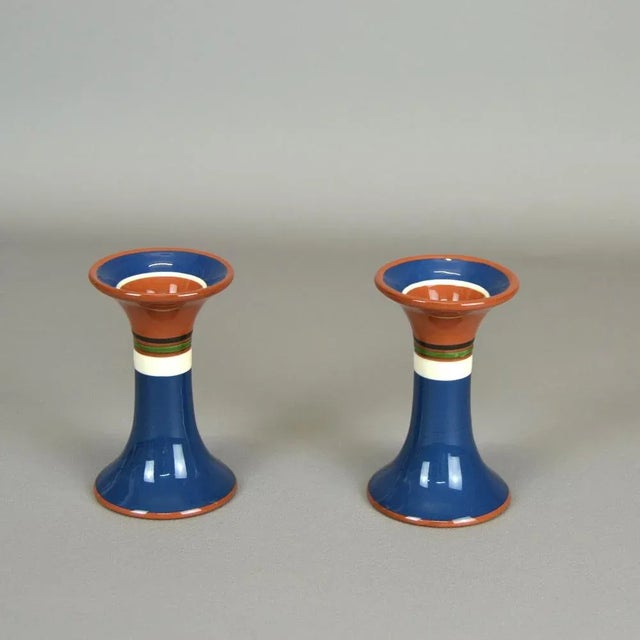 Ceramic Candlesticks, Sweden, 1960s, Set of 2 For Sale - Image 5 of 6