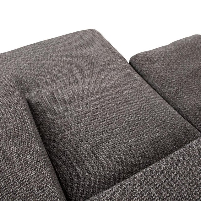 Textile Cenova Set Fabric Corner Sofa and Ottoman in Grey by BoConcept, Set of 2 For Sale - Image 7 of 18