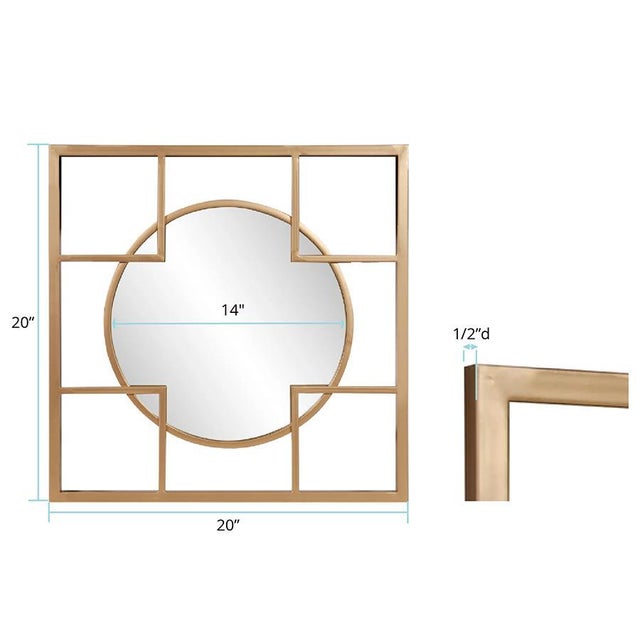 Sira Decorative Mirror For Sale - Image 9 of 11