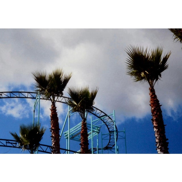 Realism The Palms at the Boardwalk - Santa Cruz Beach Boardwalk Color Photograph by Deborah Eddy For Sale - Image 3 of 5