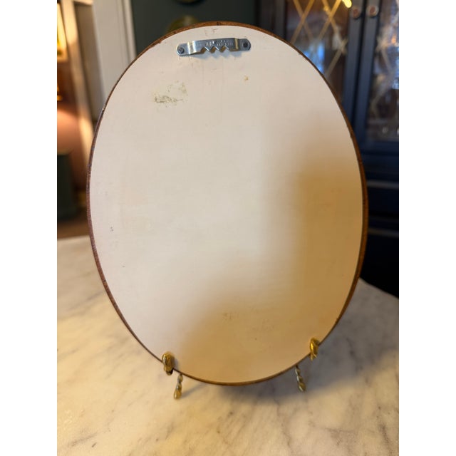 Ceramic 1950s Boehm Porcelain Fledgling Wall Art Bas-Relief Oval Frame For Sale - Image 7 of 9