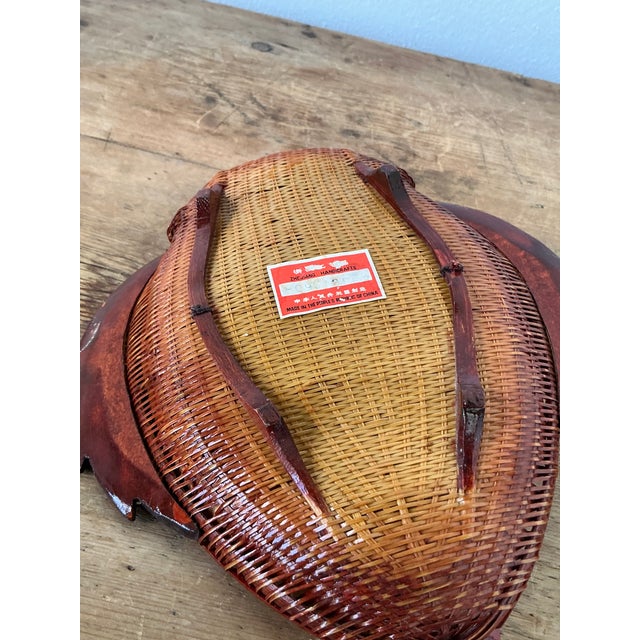 Vintage Shanghai Handicrafts Weave Duck Trays - Set of 3 For Sale - Image 10 of 10