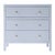 2020s Nora 34 in. W Wood 3 Drawer Chest, Light Blue For Sale - Image 5 of 9