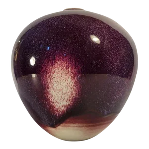 Late 20th Century Cliff Lee Flambé Glaze Vase