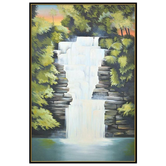 Realism 1980s The Waterfall, Lowell Nesbitt For Sale - Image 3 of 5