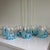 Glass Blue Mirage Multi White Crystal Handmade Italian Murano Drinking Glasses - Set of 6 For Sale - Image 7 of 7