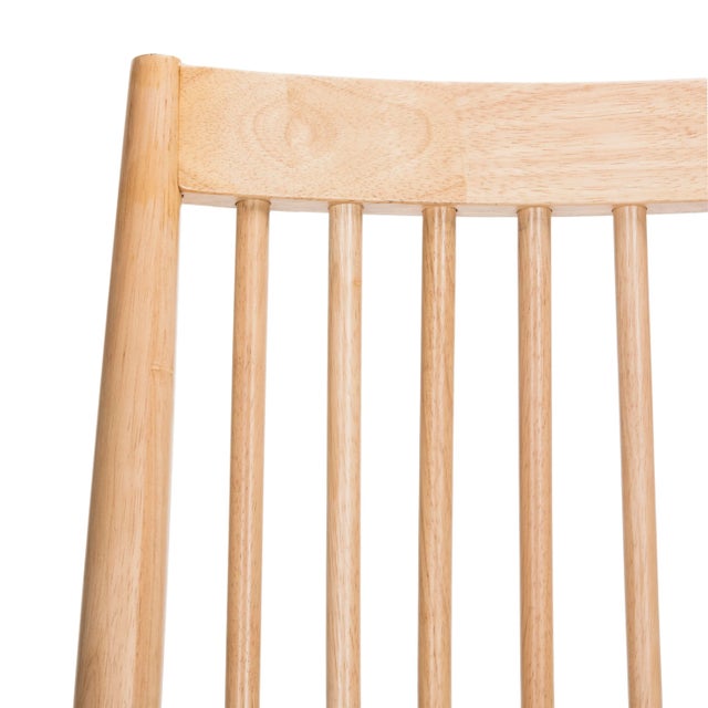 Ecru 19"H Spindle Dining Chair in Natural - a Pair For Sale - Image 8 of 11