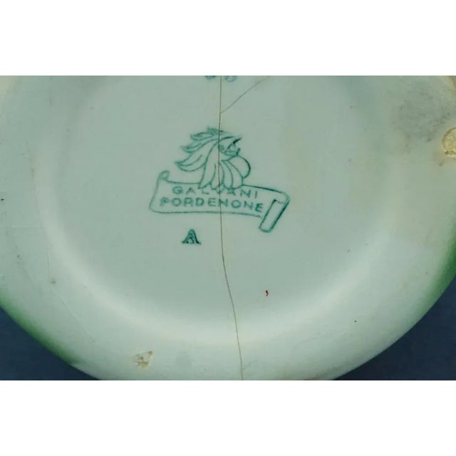 20th Century Futurist Ceramic Vase with Airbrush Decorations by the Galvani Factory for Director Angelo Simonetto, Italy, 1920s For Sale - Image 14 of 15