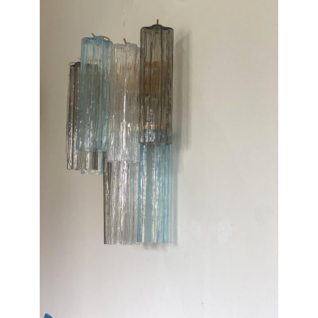 2020s Contemporary Multicolor “Tronchi” Wall Sconce in Venini Style - a Pair For Sale - Image 5 of 12