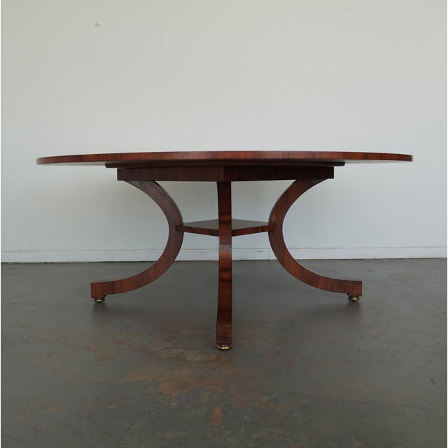 Biedermeier Lillian August Portman Bow Leg Dining Table For Sale - Image 3 of 17