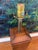 Mid-Century Modern Vintage Knob Creek Patinated Copper Column Table Lamp For Sale - Image 3 of 11