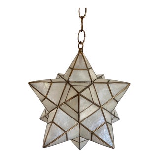 1960s Capiz Star Light For Sale