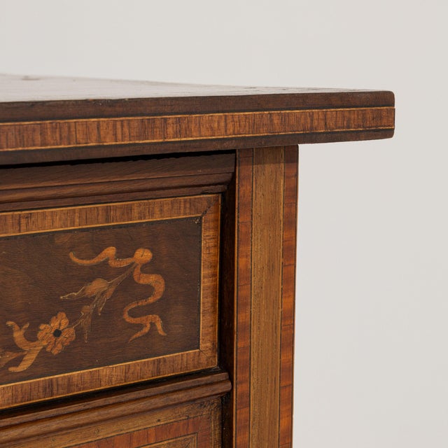 Wood 19th Century France Edwardian Brown Wood Display Cabinet For Sale - Image 7 of 10