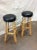 1950s French Rattan and Bamboo Bar Stools - a Pair For Sale - Image 12 of 13