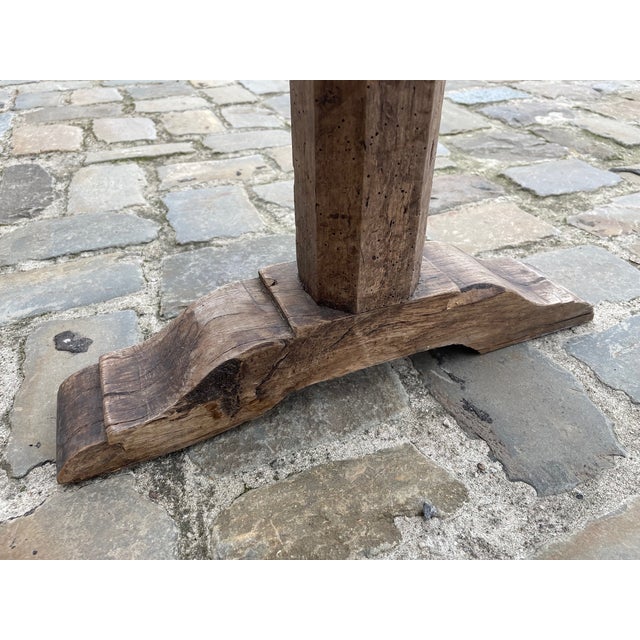 Tan Farm Tan Oak Bench For Sale - Image 8 of 10