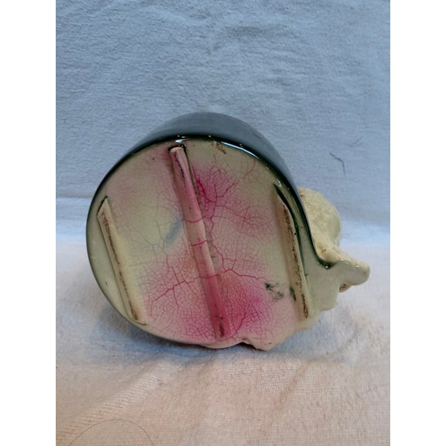 American 1940s Porcelain White Poodle Large Planter For Sale - Image 3 of 9