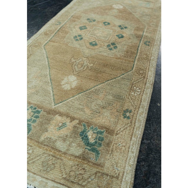 Turkish Mini Rug Oriental Hand Knotted Vintage Rug 1'7" x 3'6" #20729 For Sale - Image 4 of 8