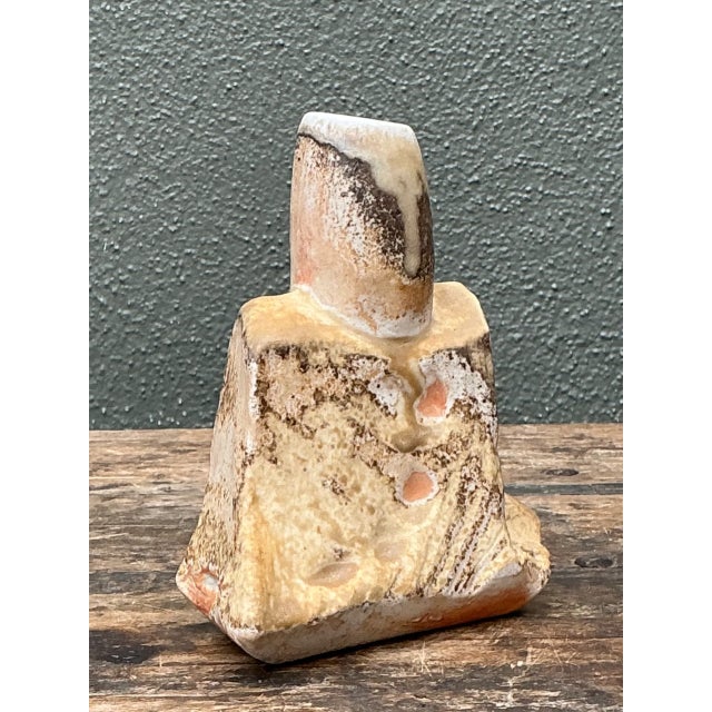 Vintage Abstract Ceramic Vase For Sale - Image 4 of 12