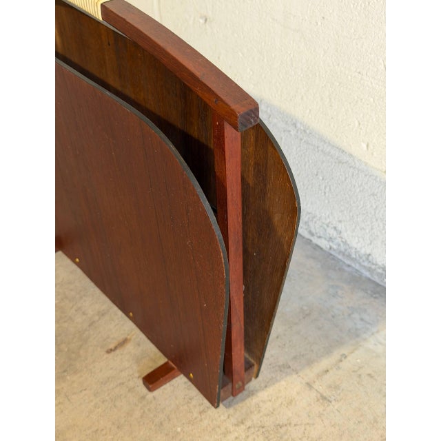 Teak Magazine Holder Danish Mid-Century Modern Vintage For Sale - Image 4 of 10