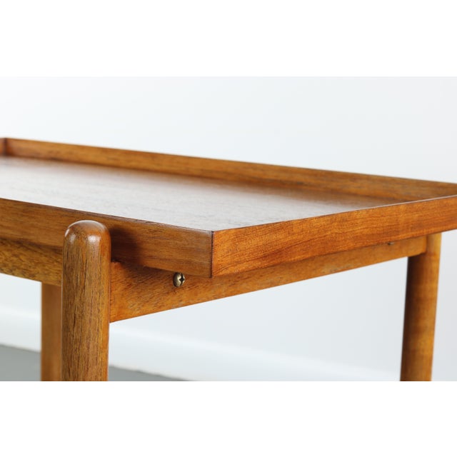 1960s Mid-Century Danish Modern Bar Cart in Teak by Poul Hundevad For Sale - Image 5 of 9