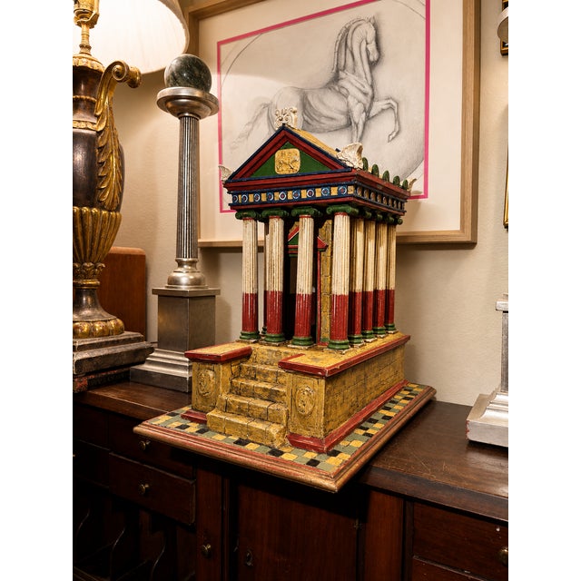 Grand Tour Neoclassical Architectural Model of Ptolemaic Egyptian Temple Dedicated to Horus For Sale - Image 13 of 17