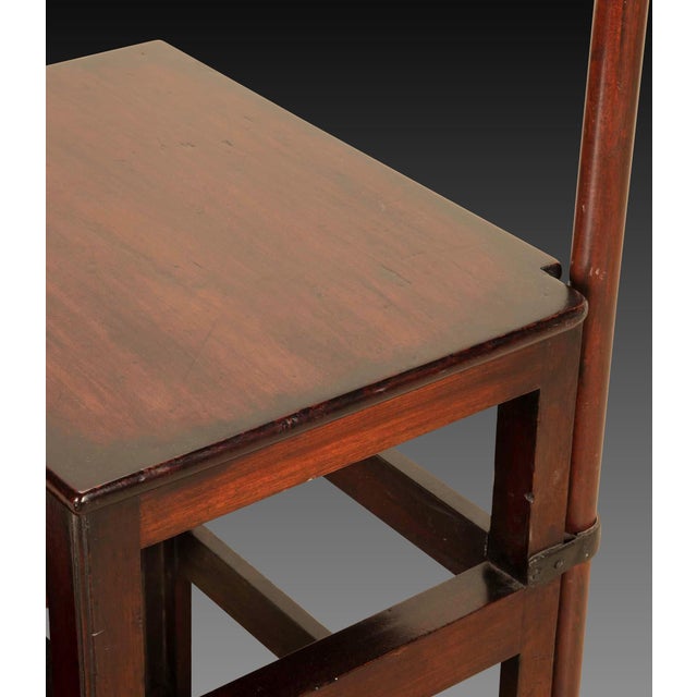 George III Mahogany Library Steps, 1790 For Sale - Image 6 of 11