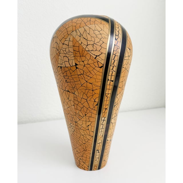 Art Deco Revival Tessellated Vase For Sale - Image 10 of 11