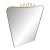 1950s Gio Ponti Mid-Century Modern Solid Brass Italian Wall Mirror For Sale