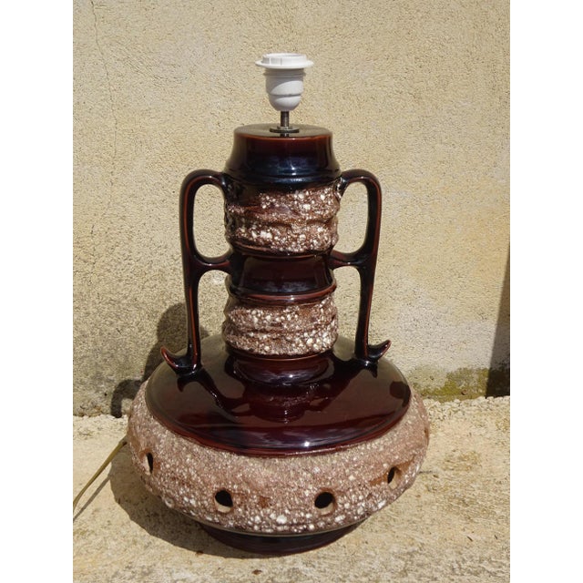 Large Vintage Floor Lamp in Ceramic, 1960s For Sale - Image 12 of 13