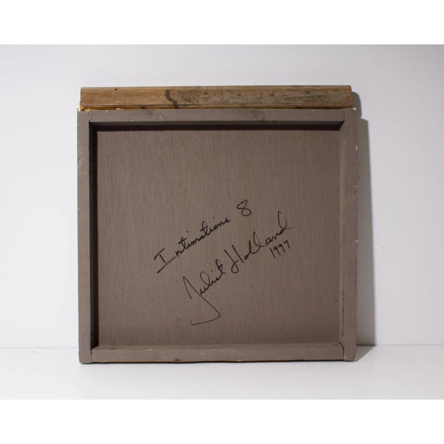 Signed 1999 “Intimations 8” Mixed Media Wall Assemblage by Juliet Holland For Sale - Image 9 of 10