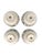 Set of 4 Bat Trang Vietnamese Ceramic Multipurpose Bowls With Hand Painted Floral Motif For Sale - Image 9 of 10