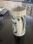 Here is a spectacular folk art blue and white farmhouse pitcher with a very unusual spout shape beak. Love the simple and...