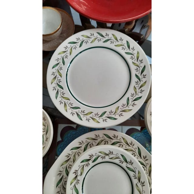 Mid-Century Modern Almond Willow Tableware Set from Royal Doulton , 1950s, Set of 26 For Sale - Image 3 of 8