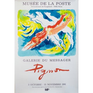 Edouard Pignong Original French Exhibition Poster For Sale