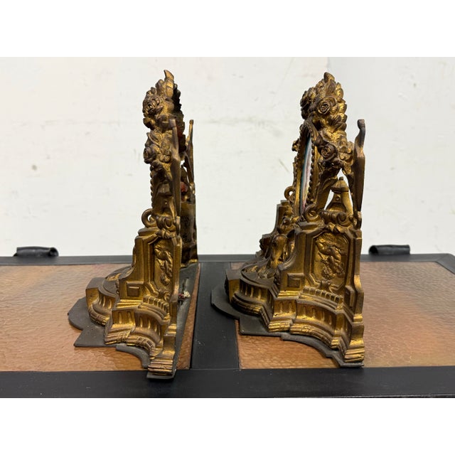 Antique French Gilt-Bronze Consoles, Pair For Sale - Image 4 of 12