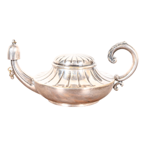 Tiffany & Co. Antique Silverplate Aladdin Lamp Form Table Cigar Lighter