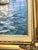 Vintage Signed & Framed W. Haywood Painting on Canvas, Boats and Old Boathouse For Sale - Image 10 of 11