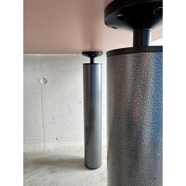 Metal Postmodern Dining Table by Lojze Spacal for De Rosso, 1980s For Sale - Image 7 of 9