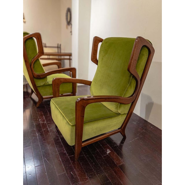 Rare Lounge Chairs Attributed to Gil Point C. 1960 For Sale - Image 9 of 11