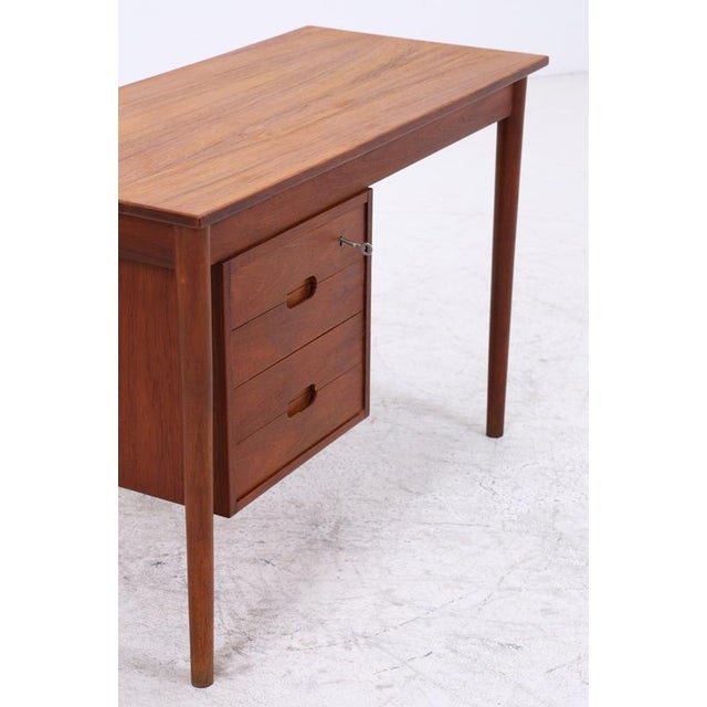 Wood Vintage Danish Teak Desk For Sale - Image 7 of 16