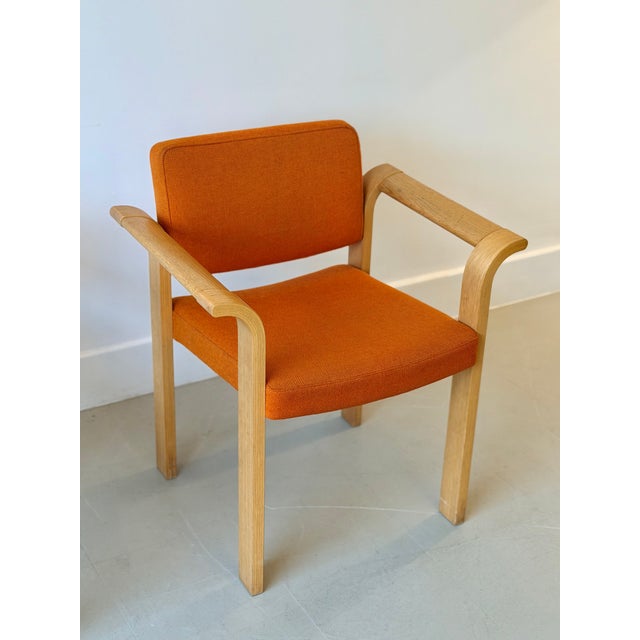 Mid-Century Modern Orange Stacking Armchairs by Rud Thygesen & Johnny Sørensen for Magnus Olesen, Denmark, 1970s, Set of 2 For Sale - Image 6 of 18