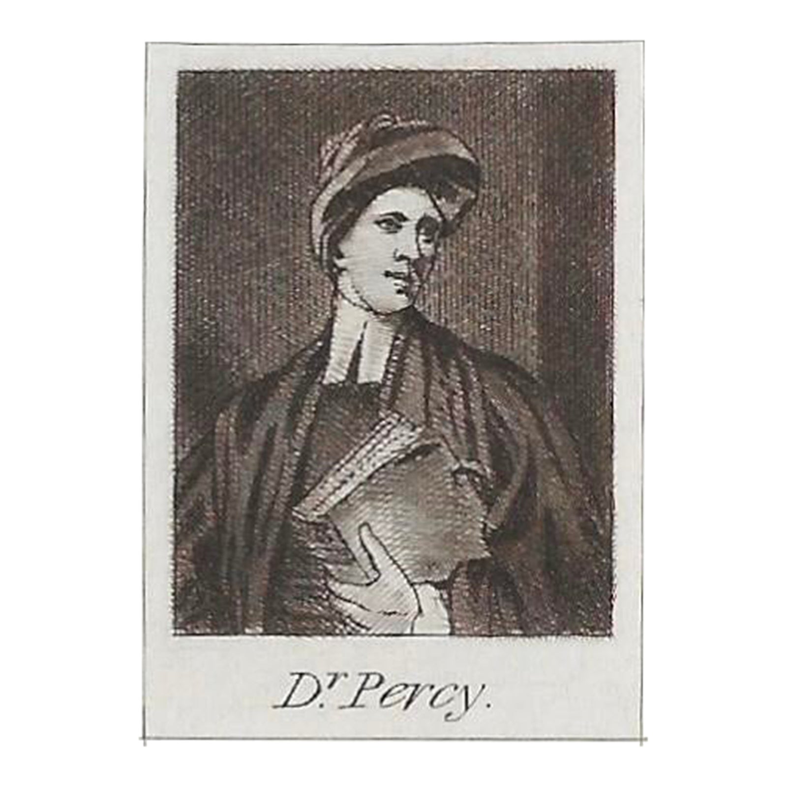 Antique Miniature Portrait Engraving of Doctor Percy | Chairish