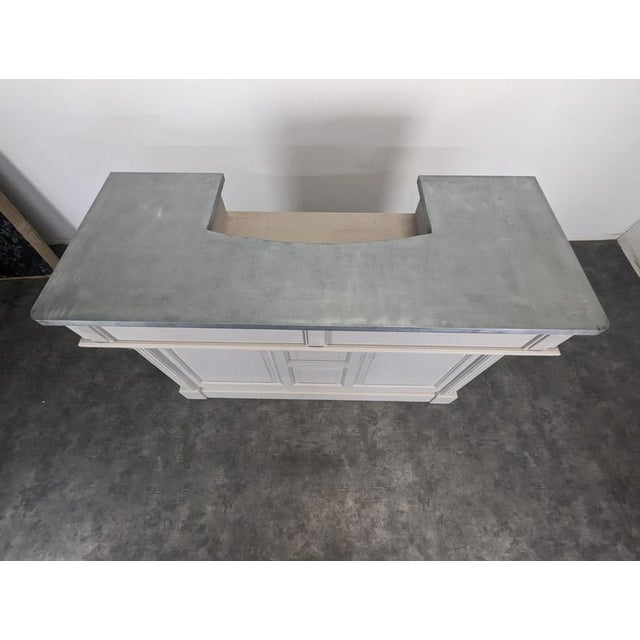 Bar Counter in Pine with Grey Patina For Sale - Image 6 of 11