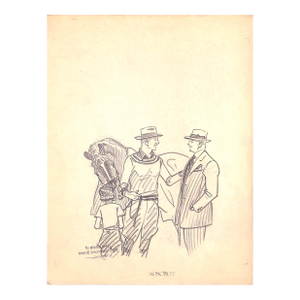 Original 1944 Pencil Drawing From Hi, Guy! The Cinderella Horse by Paul Brown 36