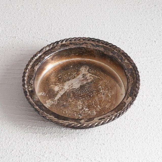 1950s Bowl in Patinated Silver by Kisho, 1960s For Sale - Image 5 of 8