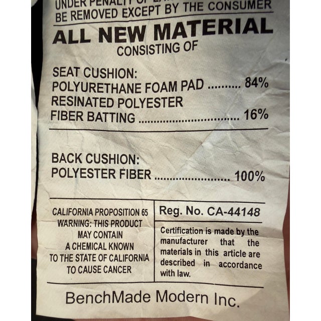 Benchmade Modern Skinny Fat Sofa For Sale - Image 4 of 12