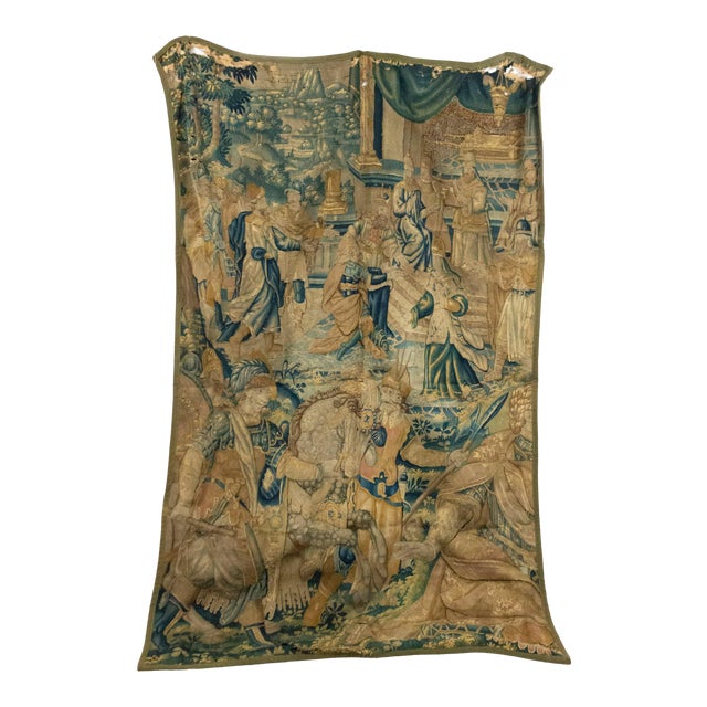 Antique Belgian Style Woven Soldier Tapestry Chairish