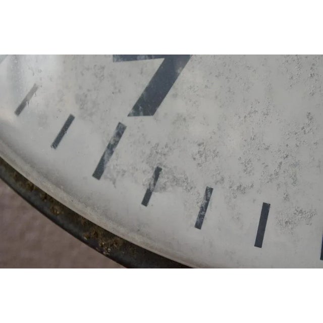Glass Station Clock from Bodet, 1970s For Sale - Image 7 of 9